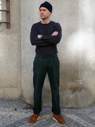 Studio d'Artisan Indigo Veil Chino Trousers – Indigo Green (1923)