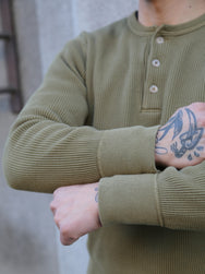 Studio d'Artisan Thermal Henley – Olive (9937)