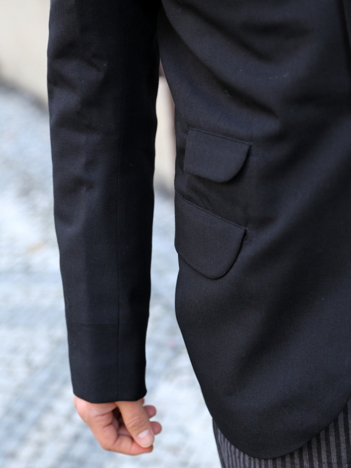 Black Sign Army Serge Butler Jacket – Midnight Black (BSFS-22710)