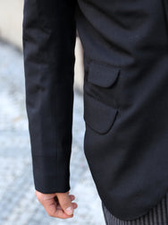 Black Sign Army Serge Butler Jacket – Midnight Black (BSFS-22710)