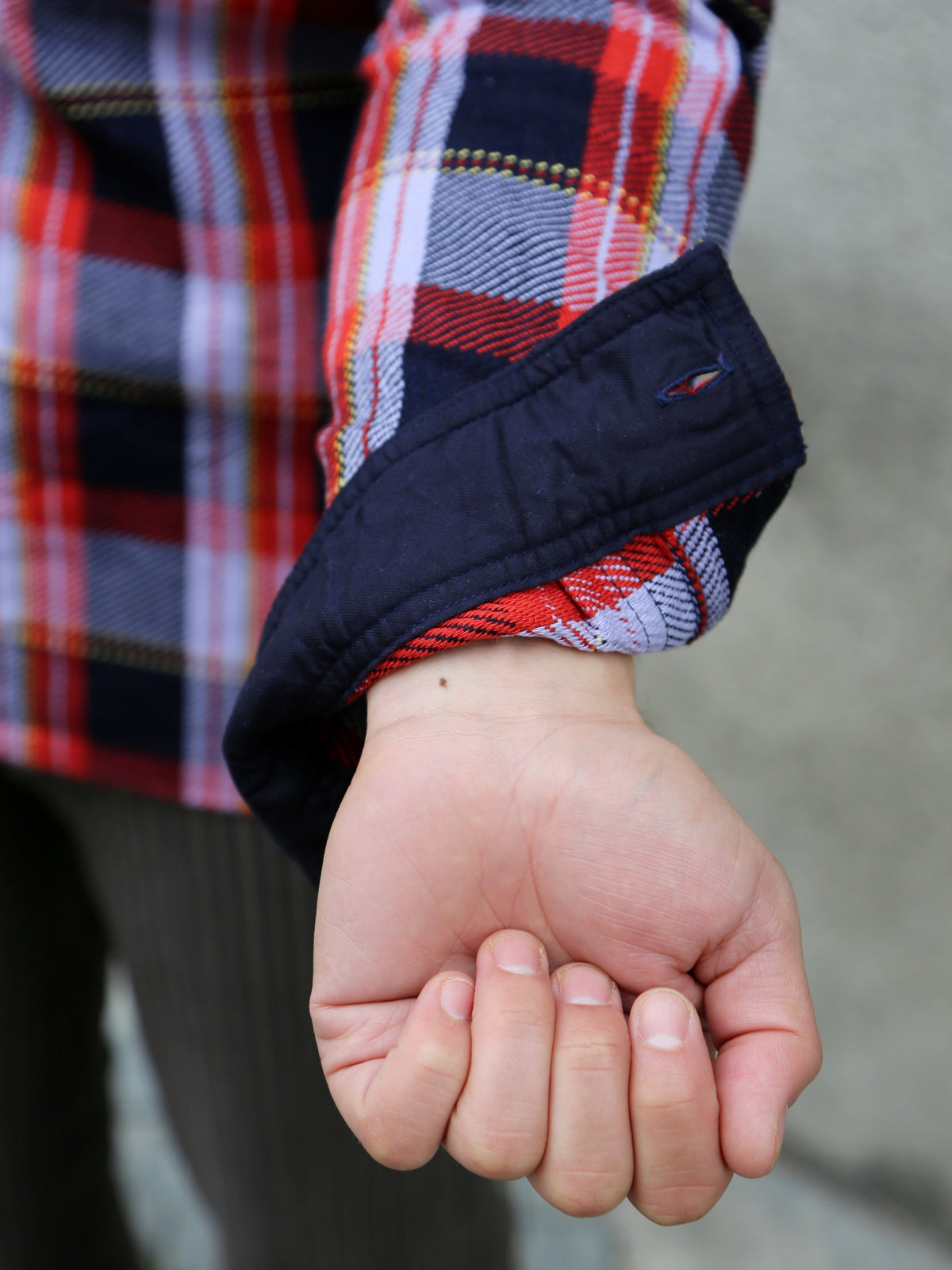 Samurai Jeans Heavyweight Flannel Shirt – Purple (SIN25-01W)