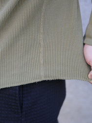 Studio d'Artisan Thermal Henley – Olive (9937)