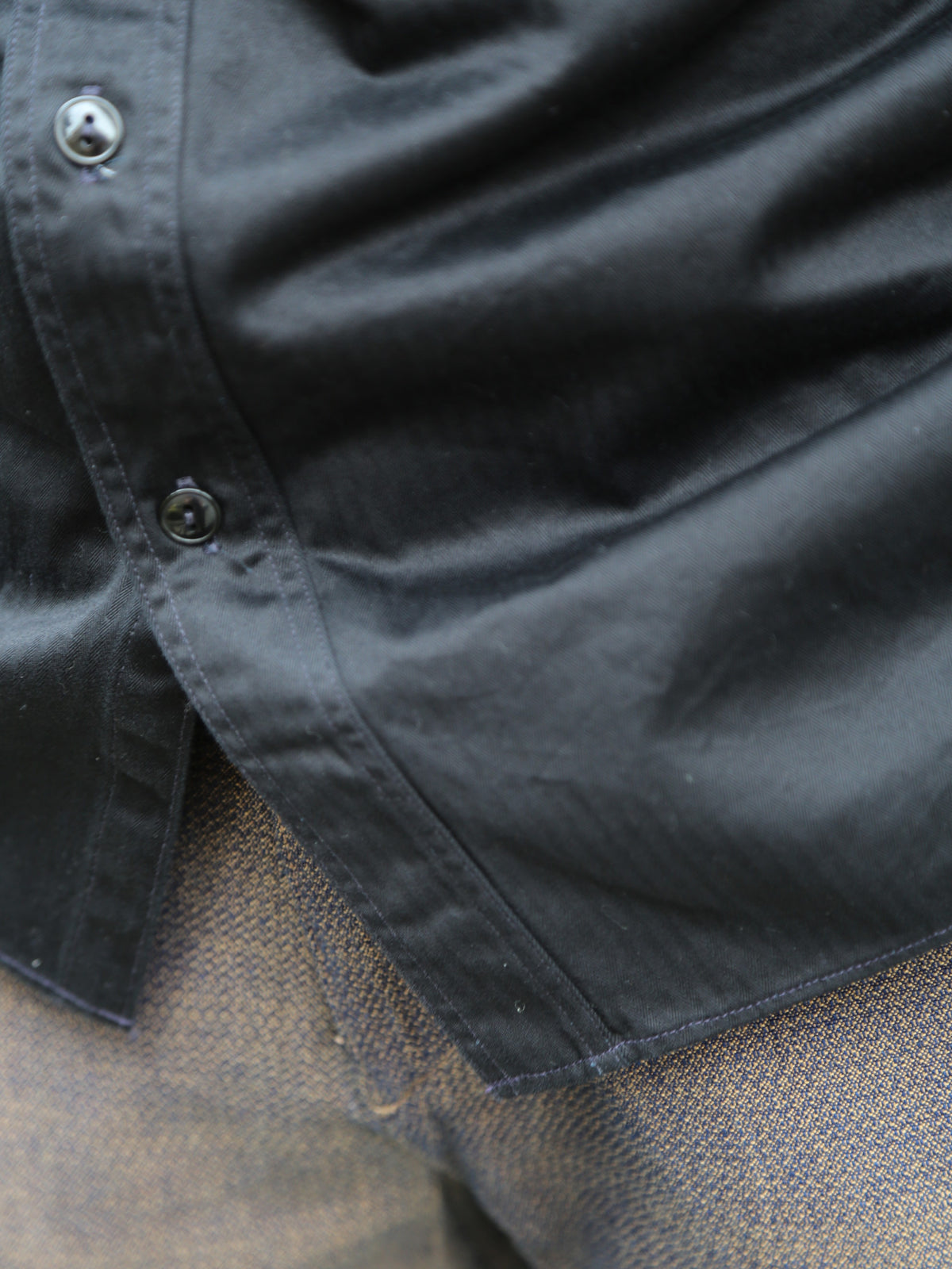 Buzz Rickson's Herringbone S/S Work Shirt – Black (BR39530-119)