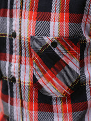 Samurai Jeans Heavyweight Flannel Shirt – Purple (SIN25-01W)