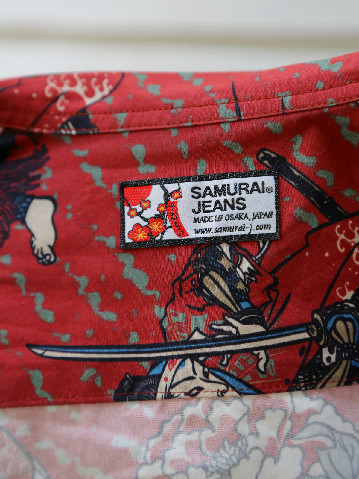 Samurai SSA24A-02 "Warrior" Aloha Shirt – Red