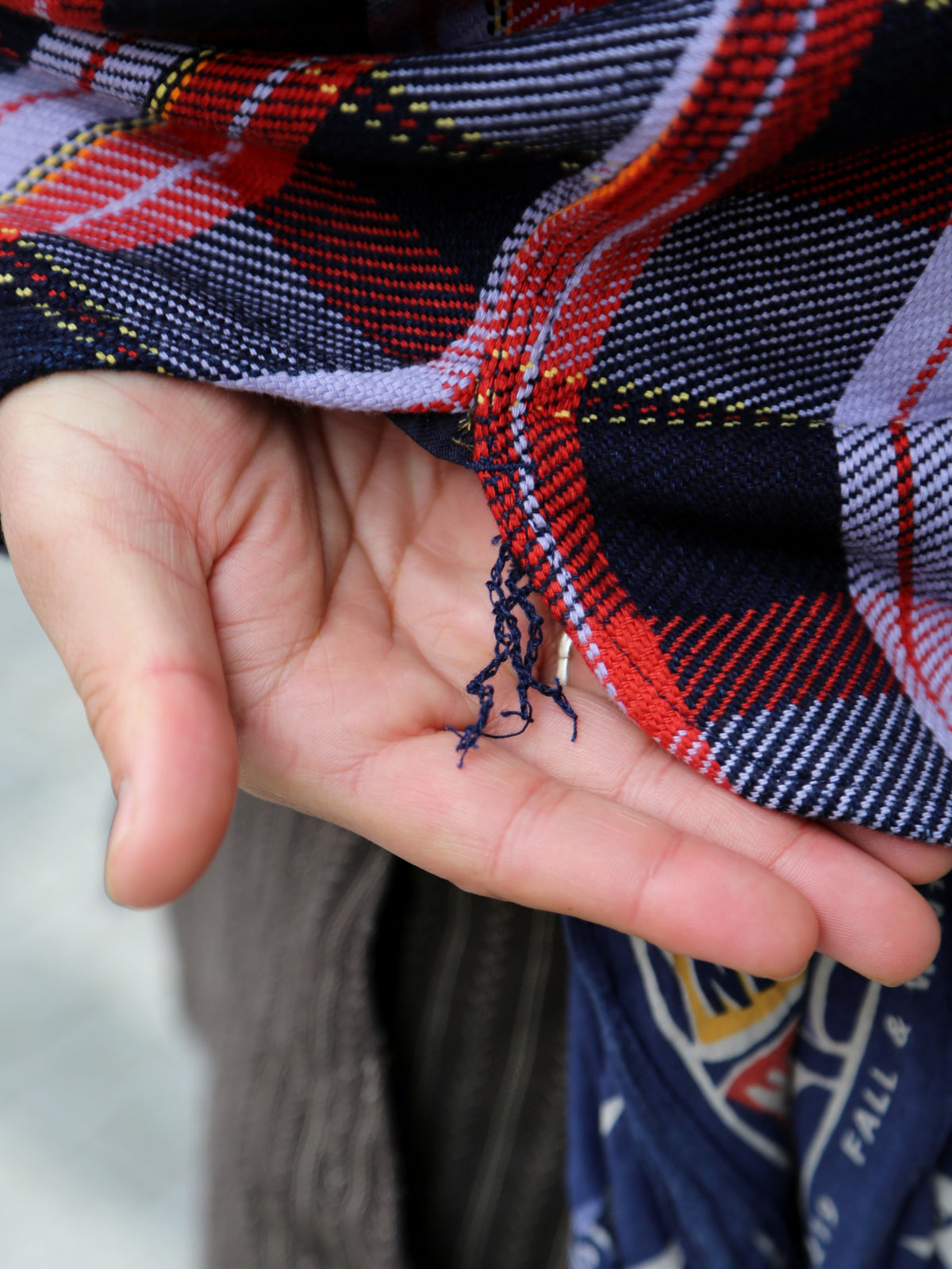 Samurai Jeans Heavyweight Flannel Shirt – Purple (SIN25-01W)