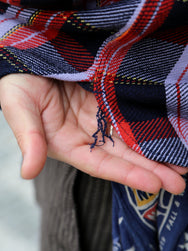 Samurai Jeans Heavyweight Flannel Shirt – Purple (SIN25-01W)