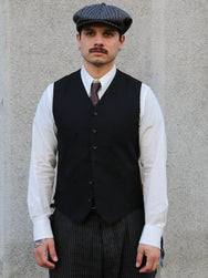 Black Sign Army Serge Butler Vest – Midnight Black (BSFS-22711)