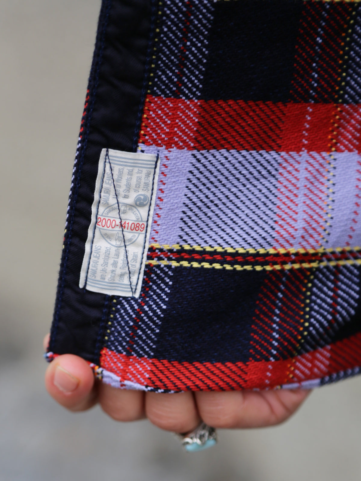 Samurai Jeans Heavyweight Flannel Shirt – Purple (SIN25-01W)