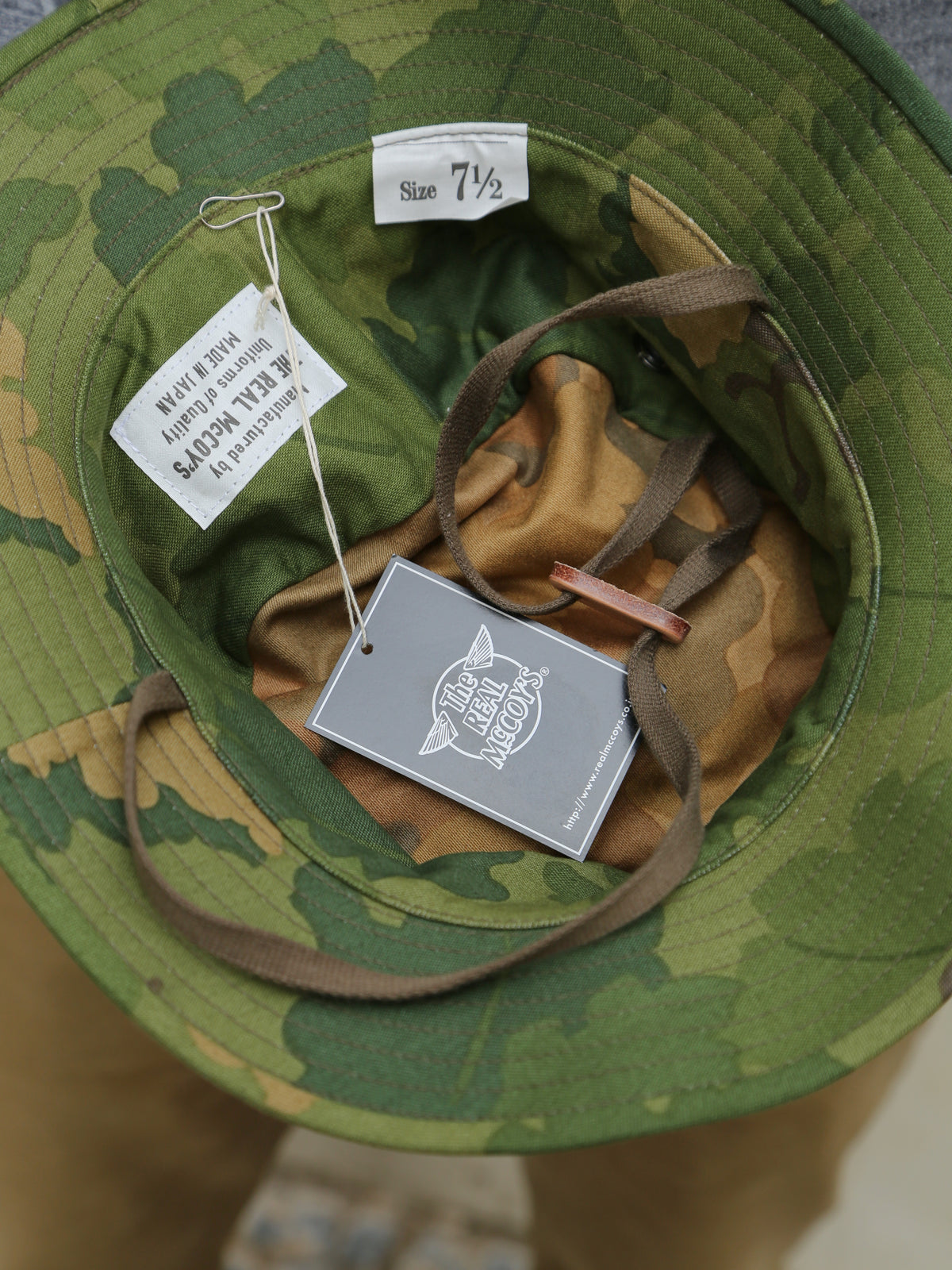 The Real McCoy's MA23004 Camouflage Boonie Hat - Mitchell Pattern