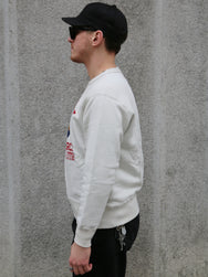 The Real McCOY's Military Print Sweatshirt US Army Air Force, Hill Field – Milk (MC25123-011)