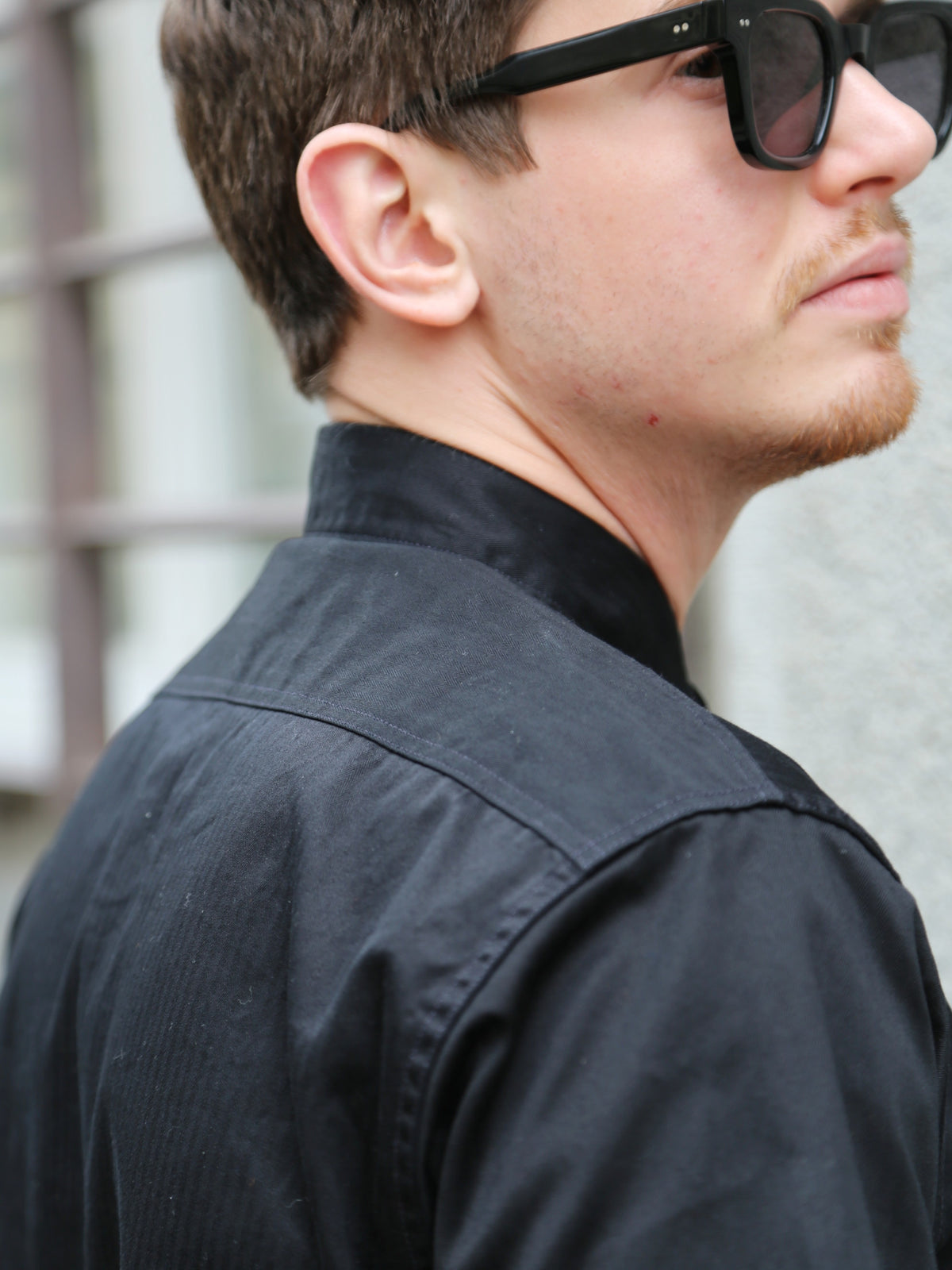 Buzz Rickson's Herringbone S/S Work Shirt – Black (BR39530-119)