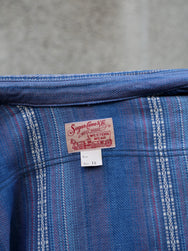 Sugar Cane Native American Dobby Work Shirt – Indigo (SC29579)