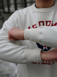 The Real McCOY's Military Print Sweatshirt US Army Air Force, Hill Field – Milk (MC25123-011)