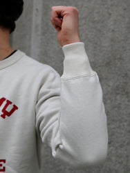 The Real McCOY's Military Print Sweatshirt US Army Air Force, Hill Field – Milk (MC25123-011)