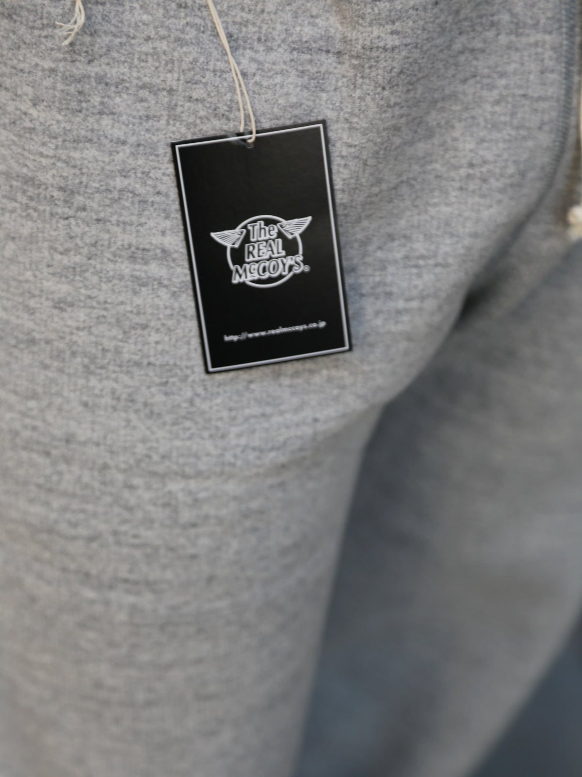The Real McCOY's 12oz Ball Park Sweat Pants – Medium Grey (MC25107-021)