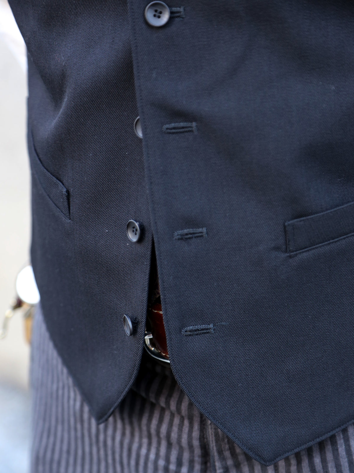 Black Sign Army Serge Butler Vest – Midnight Black (BSFS-22711)