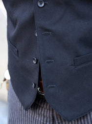 Black Sign Army Serge Butler Vest – Midnight Black (BSFS-22711)