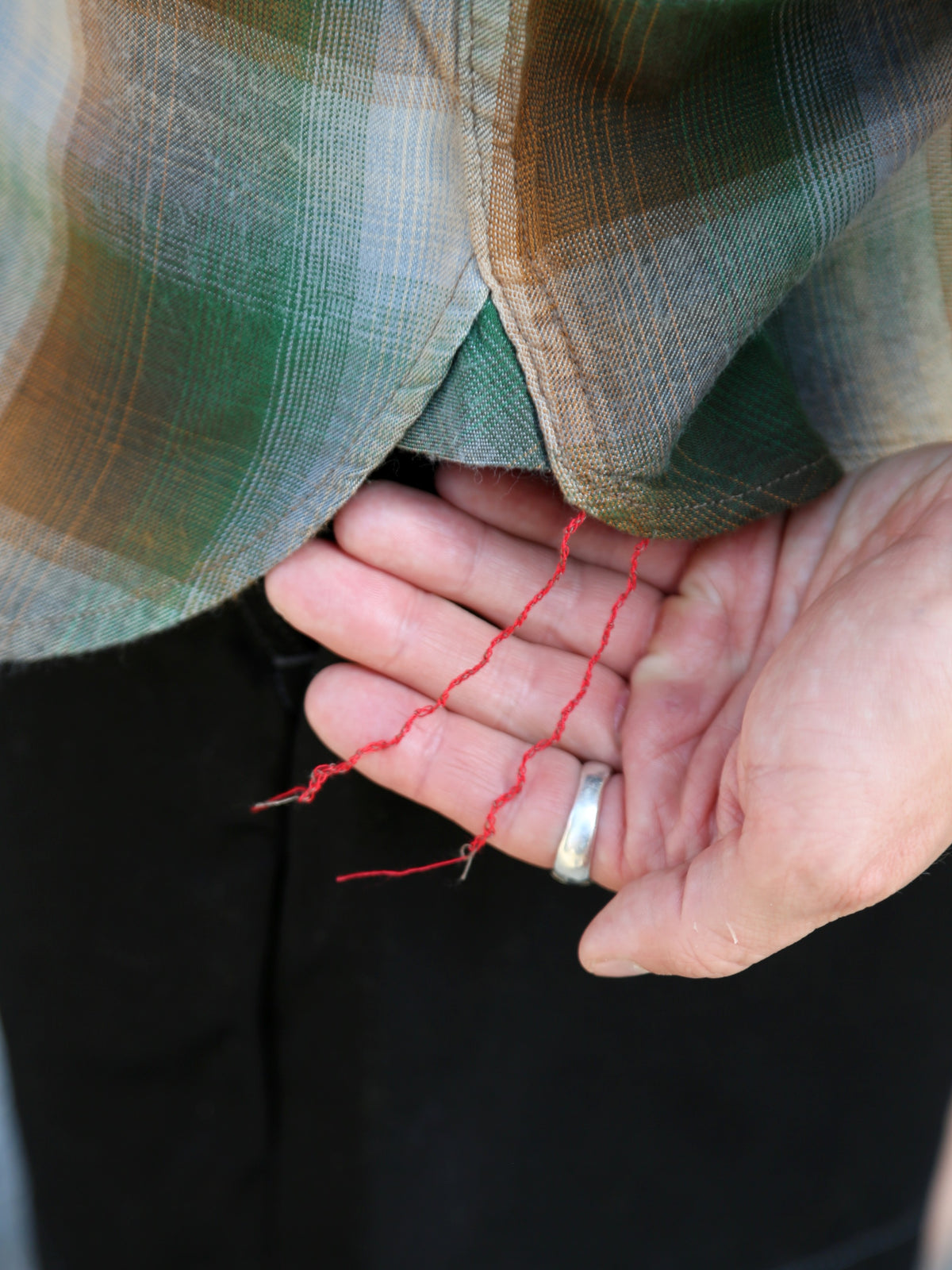 Sugar Cane Rayon Twill Check SS Work Shirt – Green (SC39726)