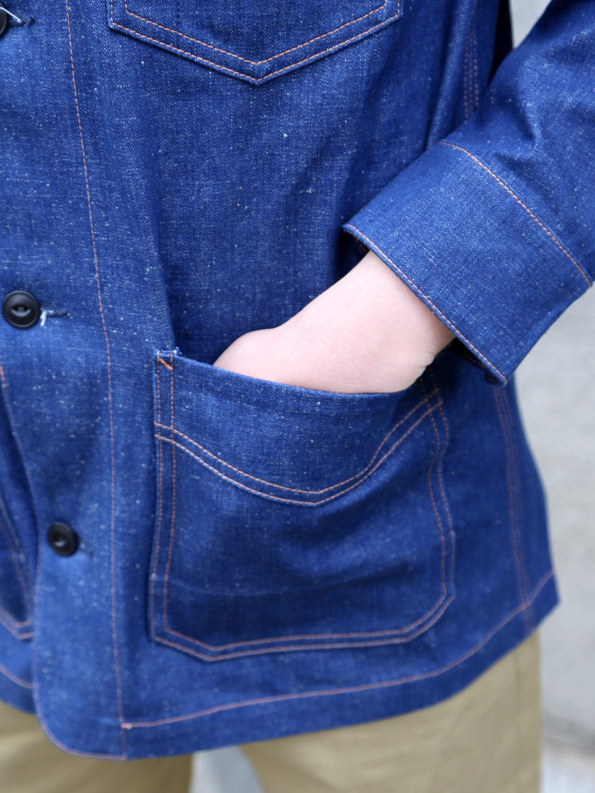 Blue Blanket Chore Jacket – Indigo (J25 TR81)