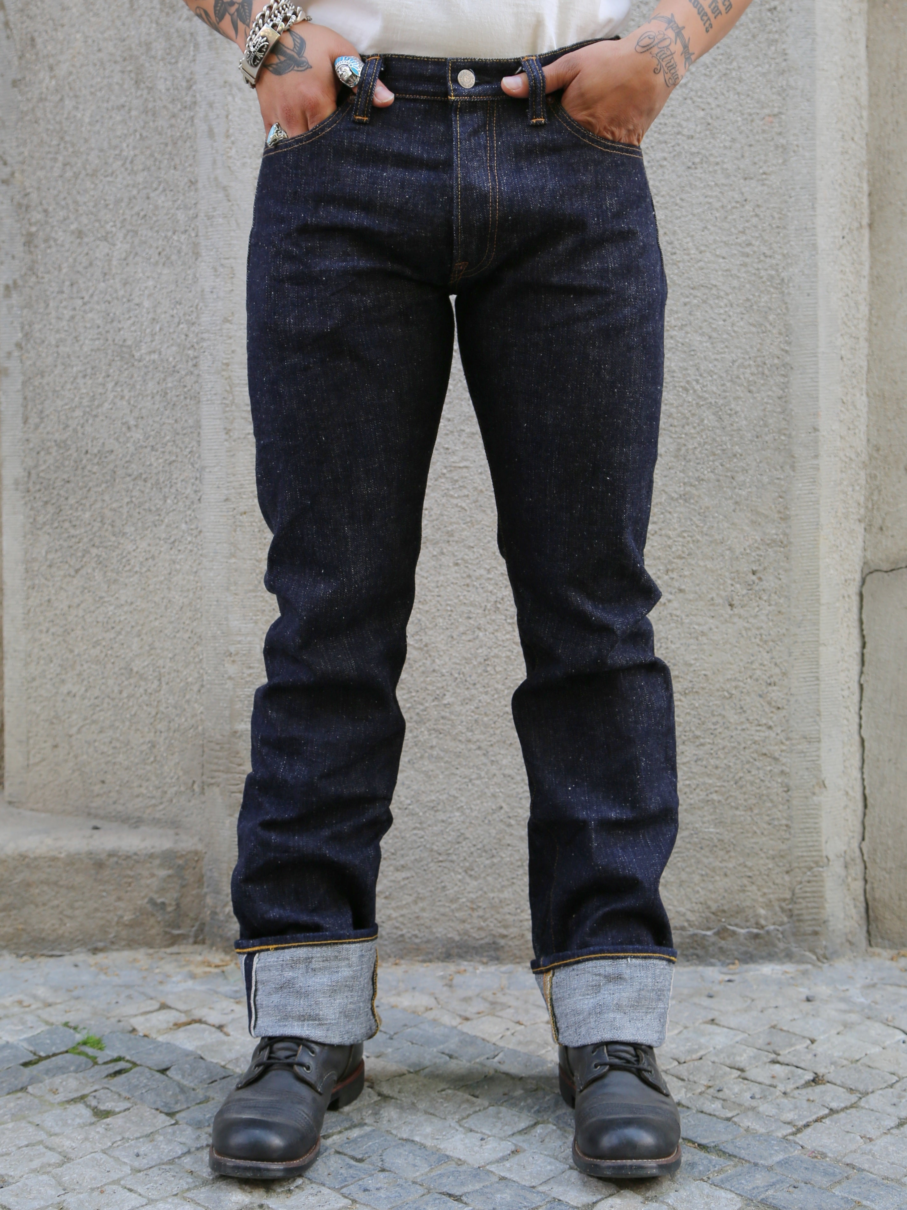 【MODERNIF】Rodin Black Blue Denim Pants Blue Black Denim - Heroes Collection | 247Jeans.com