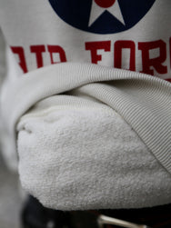 The Real McCOY's Military Print Sweatshirt US Army Air Force, Hill Field – Milk (MC25123-011)