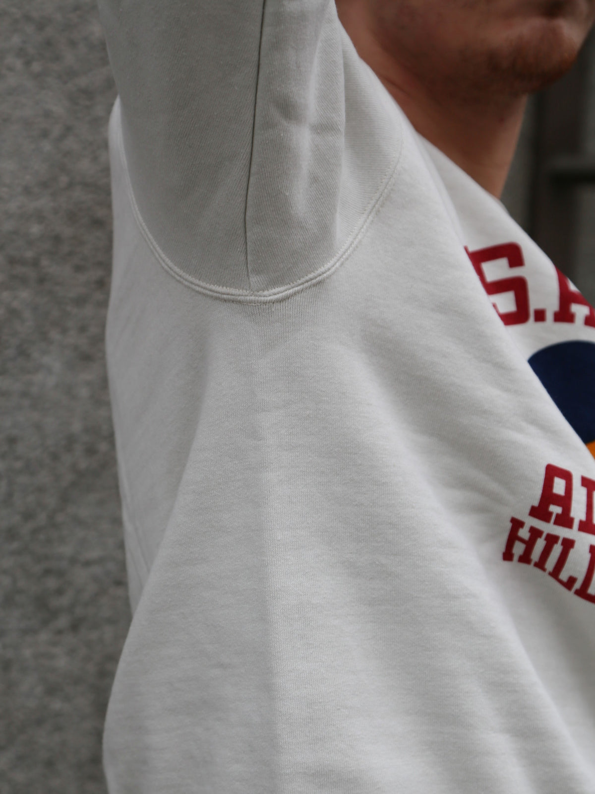 The Real McCOY's Military Print Sweatshirt US Army Air Force, Hill Field – Milk (MC25123-011)