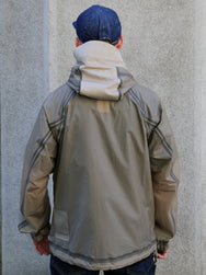 Ten C Wind Combo Bonded Shirt – Pale Taupe (22CTCUC11055)