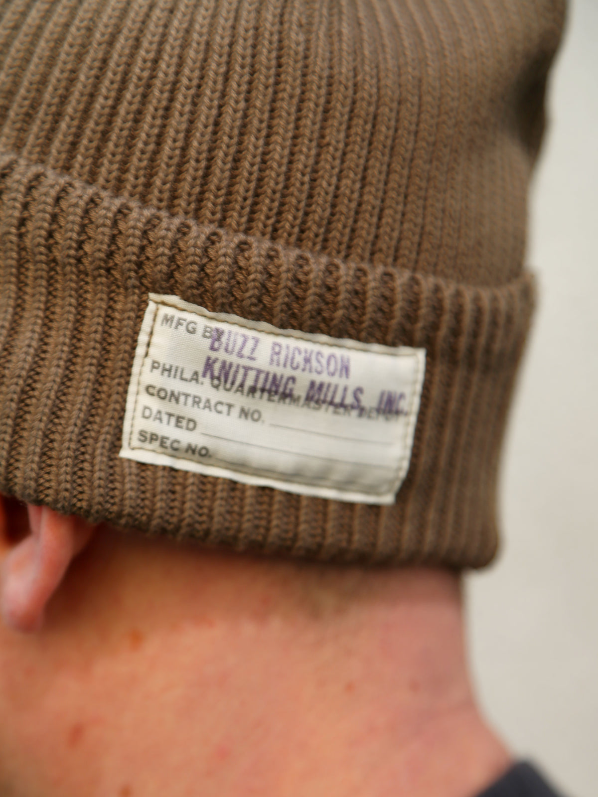 Buzz Rickson's Watch Cap Cotton Version – Olive (BR02186)