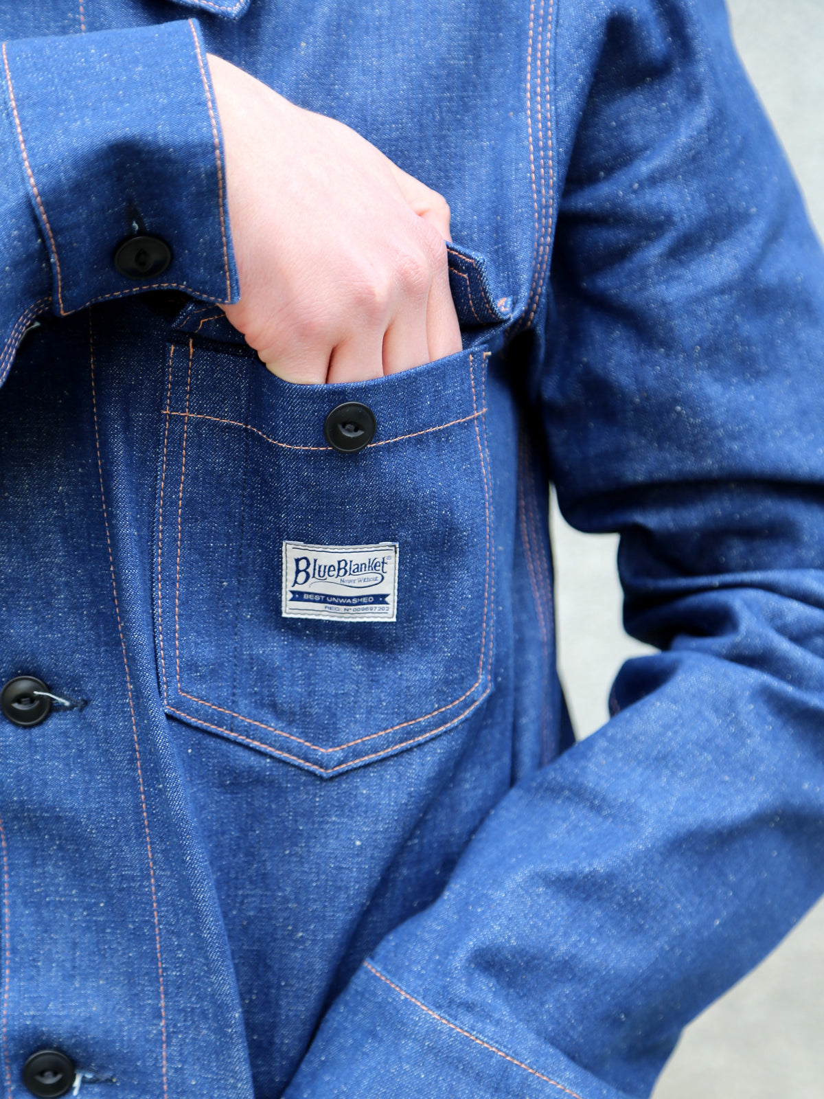 Blue Blanket Chore Jacket – Indigo (J25 TR81)