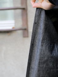 Sugar Cane LS Work Shirt Chambray – Black (SC29159)