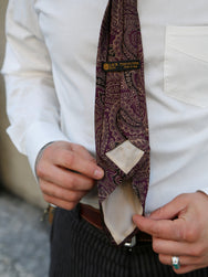Black Sign Paisley Figures Neck Tie – Krug