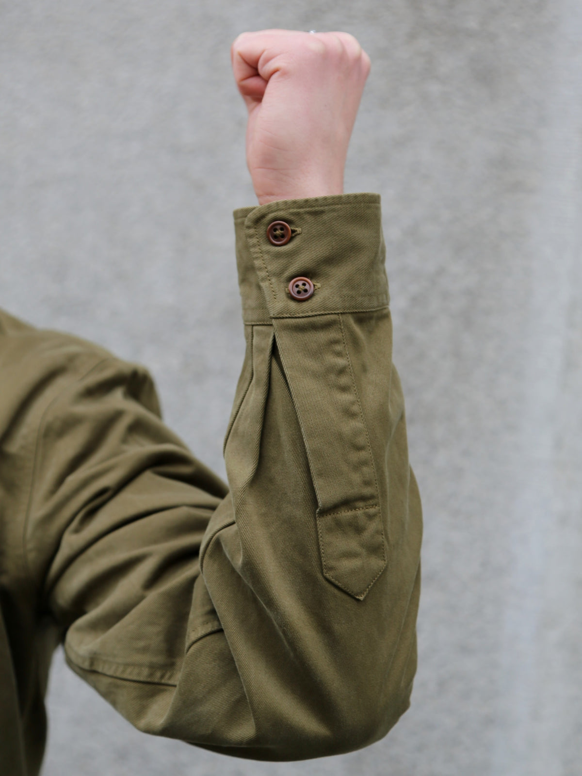 Indigofera Alamo Shirt Cotton Twill – Olive (6295-523-63)