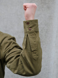 Indigofera Alamo Shirt Cotton Twill – Olive (6295-523-63)