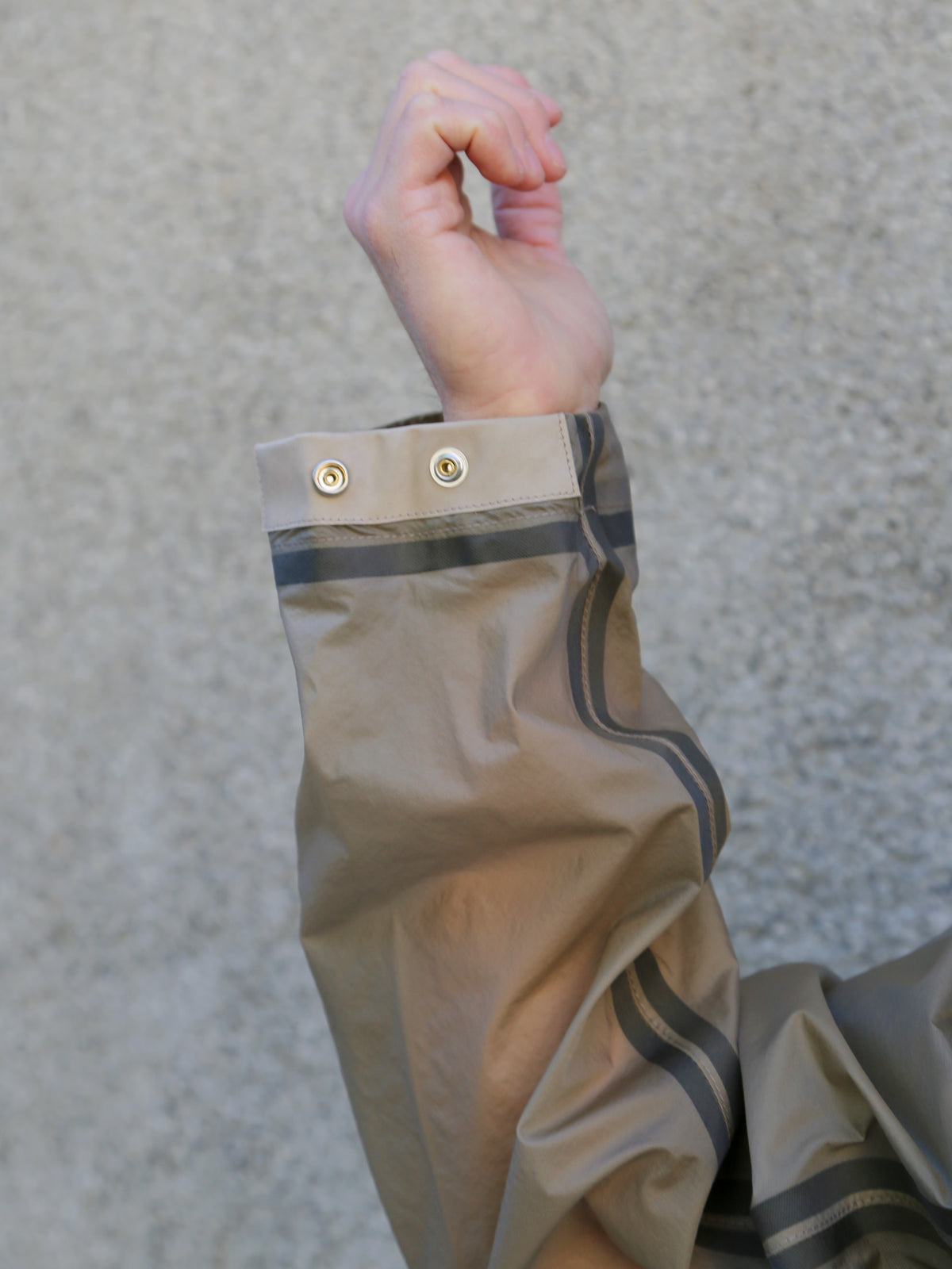 Ten C Wind Combo Bonded Shirt – Pale Taupe (22CTCUC11055)