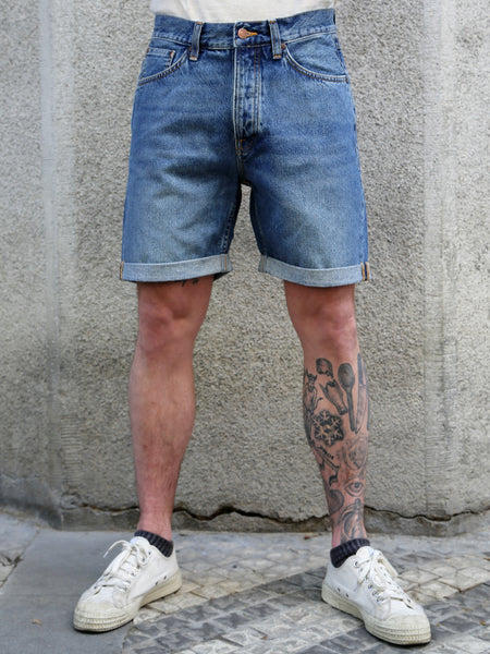 Nudie Jeans Josh Denim Shorts – Blue Haze (114639)