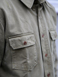 Indigofera Alamo Shirt Cotton Twill – Olive (6295-523-63)