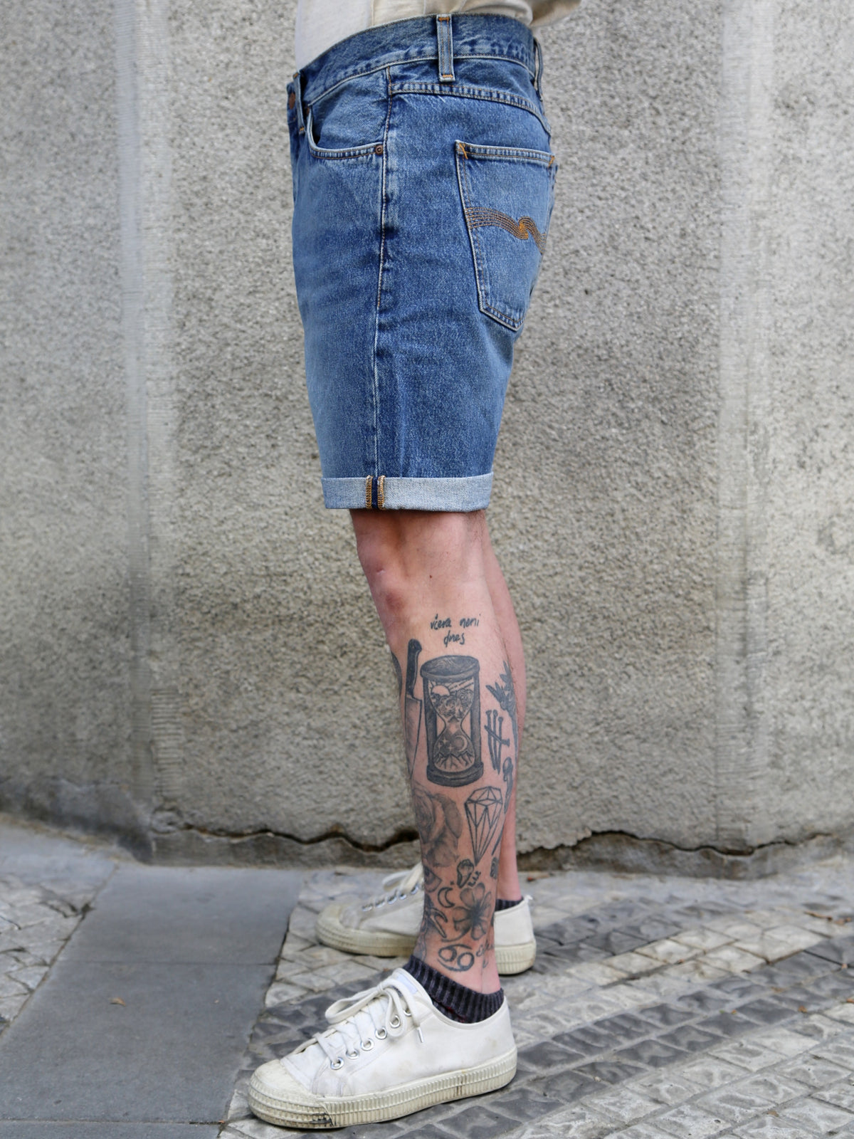 Nudie Jeans Josh Denim Shorts – Blue Haze (114639)