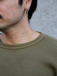 Studio d'Artisan Thermal Long Sleeve Tee – Khaki (9936)