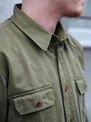 Indigofera Alamo Shirt Cotton Twill – Olive (6295-523-63)