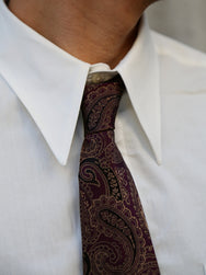 Black Sign Paisley Figures Neck Tie – Krug