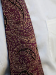 Black Sign Paisley Figures Neck Tie – Krug