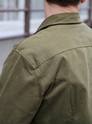 Indigofera Alamo Shirt Cotton Twill – Olive (6295-523-63)