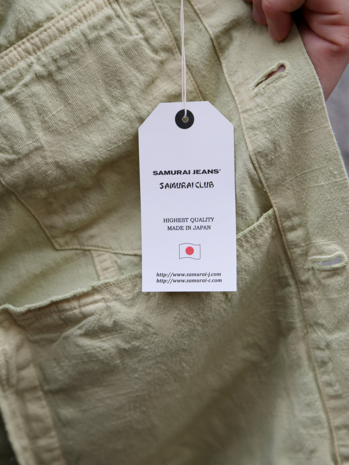 Samurai Jeans Tropical Weather Tracker Jacket – Green Tea (SJTKJ26-AT)