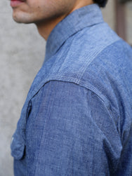 Sugar Cane LS Work Shirt Chambray – Indigo (SC27850)