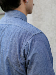 Sugar Cane LS Work Shirt Chambray – Indigo (SC27850)