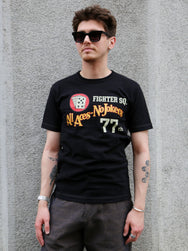 Buzz Rickson's Slub Yarn T-Shirt 77th Fighter Sq. – Black (BR79728-119)