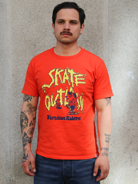 Studio d'Artisan USA Cotton Skate Print Tee – Red (8210B)