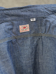 Sugar Cane LS Work Shirt Chambray – Indigo (SC27850)