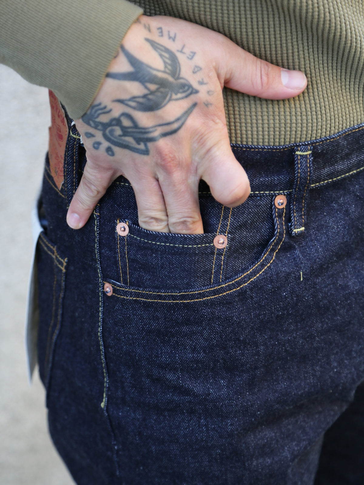 Studio D’Artisan 15oz Indigo Denim Jeans Straight Leg Fit (SD-101W)